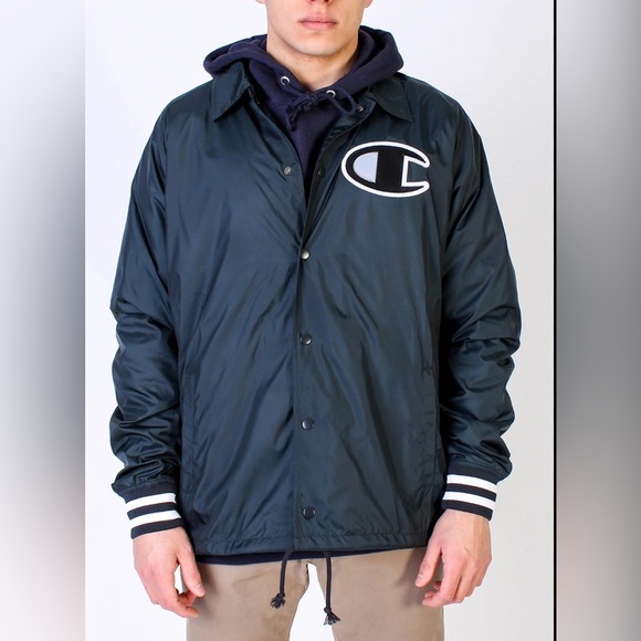 Champion Black Men's Jacket in good condition - Picture 1 of 7